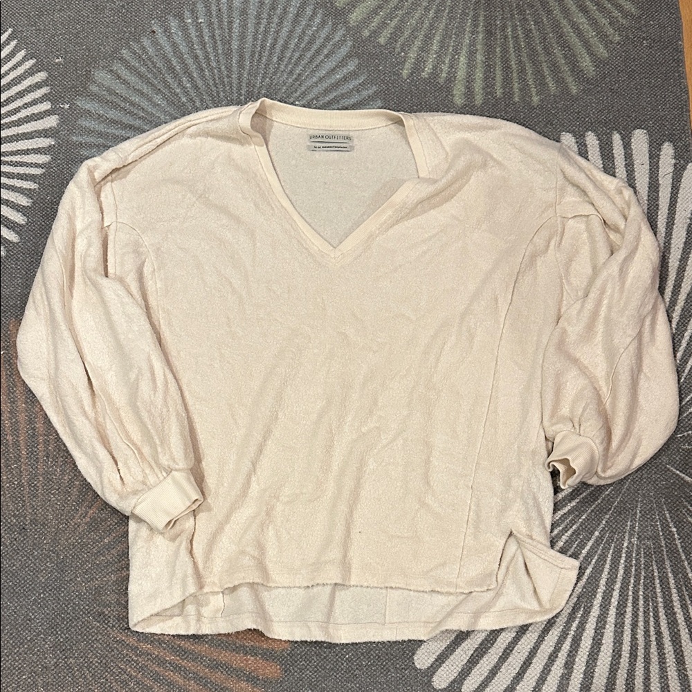 Urban Outfitters Cream Lillu Top in Ivory
